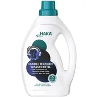 HAKA Dunkle Textilien Waschmittel 1l Flüssigwaschmittel für Jeans, dunkle Wäsche