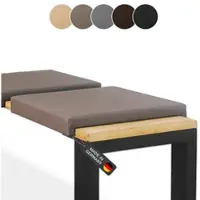 Lycce Klemmkissen Sitzkissen mit 2 Leisten 37cm Klemmtiefe, Kunstleder