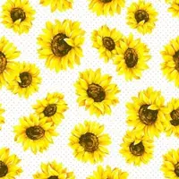 Duni 240 Tissue-Servietten 33 x 33 cm Sunflower Garden 3-lagig