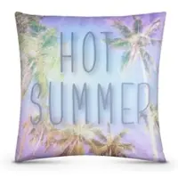 Bestlivings Outdoor Kissen mit Strandmotiv - Hot Summer - 1 Stück ( 1er Pack )