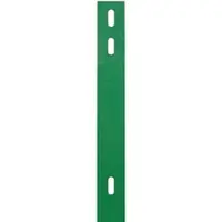 GAH Alberts Alberts 970666 Flacheisen, zur Befestigung von Doppelstab-Gittermatten an Zaunpfosten, grün kunststoffbeschichtet RAL 6005, 660 x 40 mm