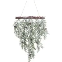 Creativ Green künstliche Pflanze Koniferenhänger, 50x55cm, frost