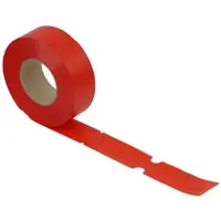 Logiplast 1000 Stück Schlaufenetiketten 50 x 248 mm, rot