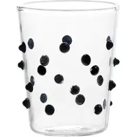 Zafferano 6er-Set Junior-Trinkgläser aus schwarzem Borosilikatglas, elegante, handgefertigte Gläser, temperaturbeständig