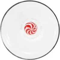 Zafferano Bilia 4er-Set rote Trinkgläser der Candy-Serie aus mundgeblasenem Borosilikatglas mit dekorativer Innenkugel und farbigen Streifen (4x Trinkglas)