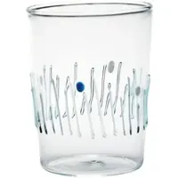 Zafferano 4er-Set "4 Jahreszeiten"-Trinkgläser aus handgefertigtem Borosilikatglas, temperaturbeständig, farbenfrohes Design für Tisch und Zuhause, 4x