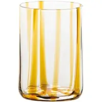 Zafferano 6er-Set Trinkgläser (Tirache) aus handgefertigtem, farbigem Glas in Bernsteinfarbe - elegantes und raffiniertes Design für Ihren Tisch