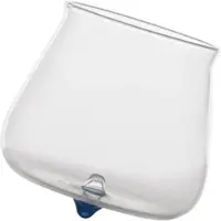 Zafferano Pirolo 6er-Set Junior-Gläser aus Borosilikatglas - Elegante Trinkgläser mit drehbarem Deckel und schrägem Boden für Alltag und Dekoration.