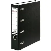Falken 11285343 10x PP-Doppelordner A4, Rücken 70mm, mit Einsteckschild - Schwarz
