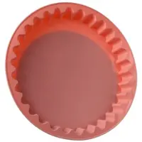 MARELIDA Backform Silikon rosa 26,5cm Kuchenform Tarteform Quicheform rund