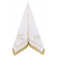 APARTina Airlaid Serviette Just Married in Gold, 40 x 40 cm, 50 Stück -