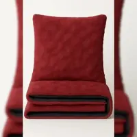 Leonado vicenti Teddyplüsch Winter Bettwäsche 135x200 Set Bordeaux Bubble Optik mit Kissenbezug 80x80 cm und Reißverschluss flauschig 4 Teilig