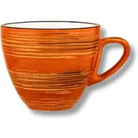 Wilmax Tasse 300 ml Orange Porzellan, 6er Set