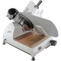 Berkel Red Line 300 Grau, Gastro Aufschnittmaschine, Messerdurchmesser 300 mm + Eichenholzbrett
