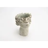 Amadeus Kindervase Blumen groß - Grau Anderer Stein 17x17.5 cm