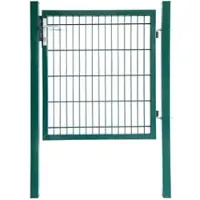 Aileenstore Gartentor Zauntor Einfahrtstor Stabmattenzaun Flügeltor Grün 1800 x 1000 mm