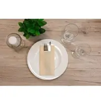 Sovie HORECA XL Besteckserviette in Creme aus Linclass Airlaid 48 x 40 cm, 75 Stück-