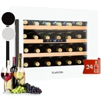 Klarstein Vinsider 24 Built-In Uno Einbau-Weinkühlschrank 24 Flaschen 57 Liter Weiß