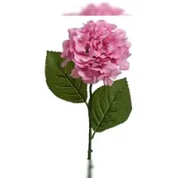 Décoris Hortensie mit Stiel 66cm Künstliche Seidenblumen Kunstblumen für Vase Dekoblumen Blumendeko Rosa
