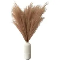 Layba Künstliches Pampasgras Deko in Braun Boho Künstlpflanze - 3 Stück 100cm, Ideal für Hochzeitsdeko, Wohnzimmer & Schlafzimmer