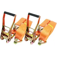 Baumarktplus 2x Spanngurte mit Ratsche Zurrgurt 2-tlg 6m 5t 5to 5000kg TÜV/GS
