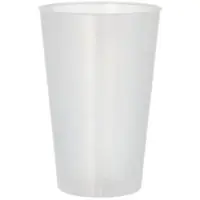 Papstar Starpak Mehrweg-Trinkbecher PP 0,4 l Ø 8,6 cm, 12,9 cm transluzent extra stabil 120 Stück