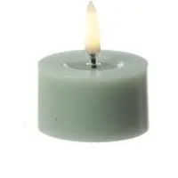 Uyuni LED Mini Kerze/Teelicht Thea Timer bis 400 Std. H: 2,8cm grün