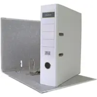 Midori 15 x Ordner A4 8 cm PP Kunststoff Weiss Aktenordner Briefordner Breit 80 mm
