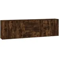 Helloshop26 - Buffet Sideboard Kommode Kleiderschrank Aufbewahrungsmöbel Organizer für Küche Wohnzimmer Lounge 3-teilig 02_0037057