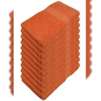 Miamar Handtuch Handtücher Gästetuch Gästetücher 10er Set 30 x 50 cm Orange