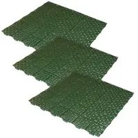 Wellhome Marte Pack 3 Fliesen für Terrasse 55,5x55,5 cm Drainage-Effekt in Grün