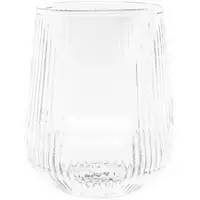 Mulex 8er Pack Wassergläser Gläser Trinkgläser Set geriffeltt 430ml transparent