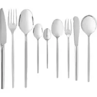 WAS 108 tlg. Besteckset ALEX SILVER, Edelstahl poliert, silber matte PVD Beschichtung, Chromnickelstahl 18/10