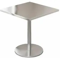 Muxing Gastronomie-Edelstahltisch für Bar und Restaurant – Stabile Ausführung – Quadratischer Tisch 60×60×75cmBXG-HF60