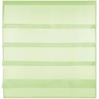 Bestlivings Bistrogardine Raffoptik mit Stangendurchzug Sky 100 cm x 110 cm Grün