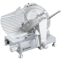 GastroHero Aufschnittmaschine ASM300 | Elektrische Wurstschneidemaschine aus Aluminium | Messerdurchschnitt 300 mm | Schnittstärke 0,2–12 mm