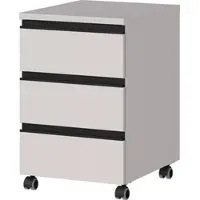KADIMA DESIGN ROLLCONTAINER "Stuttgart" Soft-Close 3 Schubladen | Greige