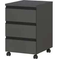 KADIMA DESIGN ROLLCONTAINER "Stuttgart" Soft-Close 3 Schubladen | Graphit
