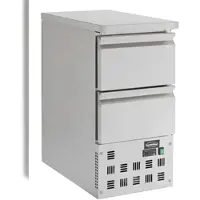 CombiSteel Gastro Kühltisch Kühltheke Kühlung 109 L, 2 Schubladen, 435x700x870mm