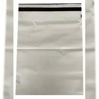 Leonado vicenti 1000 Stück Versandbeutel PE 470x350 mm weiß unifarben wasserfest reißfest mit Klebestreifen