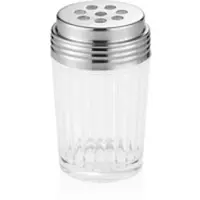 WAS Germany Streuer, Ø 7 cm, Höhe 11,5 cm, 8 mm Perforierung, Glas, Chromnickelstahl 18/8