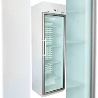 A&S polarny Medikamentenkühlschrank Laborkühlschrank Apotheken-Kühlschrank Glastür +2/+8°C 385 L