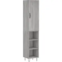 Helloshop26 - Buffet Sideboard Kommode Kleiderschrank Aufbewahrungsmöbel Organizer Küche Wohnzimmer Lounge hohe Sonoma-Eiche 34,5 x 02_0035310
