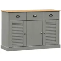 Helloshop26 - Buffet Sideboard Kommode Kleiderschrank Aufbewahrungsmöbel Organizer für Küche Wohnzimmer Lounge mit Schubladen 113 x 02_0030136