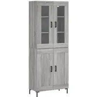 Helloshop26 - Buffet Sideboard Kommode Kleiderschrank Aufbewahrungsm√∂bel Organizer Küche Wohnzimmer Lounge hohe Sonoma-Eiche 69,5 x 02_0035565