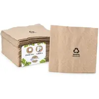 Biozoyg 4800 Stück Servietten 20x20cm Papierservietten, Einwegservietten, 2-lagig, 1/4 Falz, aus Recyclingpapier, ideal für Gastronomie und Events