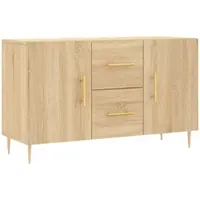 Helloshop26 - Buffet Sideboard Kommode Kleiderschrank Aufbewahrungsmöbel Organizer Küche Wohnzimmer Sonoma-Eiche 100 x 36 x 60 cm 02_0031472