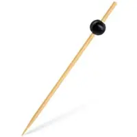 VEPATIM 1000 Fingerfood-Spieß - schwarze Perle 120 mm stabil und splitterfrei
