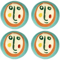 Serax - Feast Face 2 Teller XS, mix (4er Set)