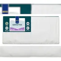Metro Professional Servietten, 33 x 33 cm, 1/4 Falz, 2-lagig, weiß, 4 x 300 Stück